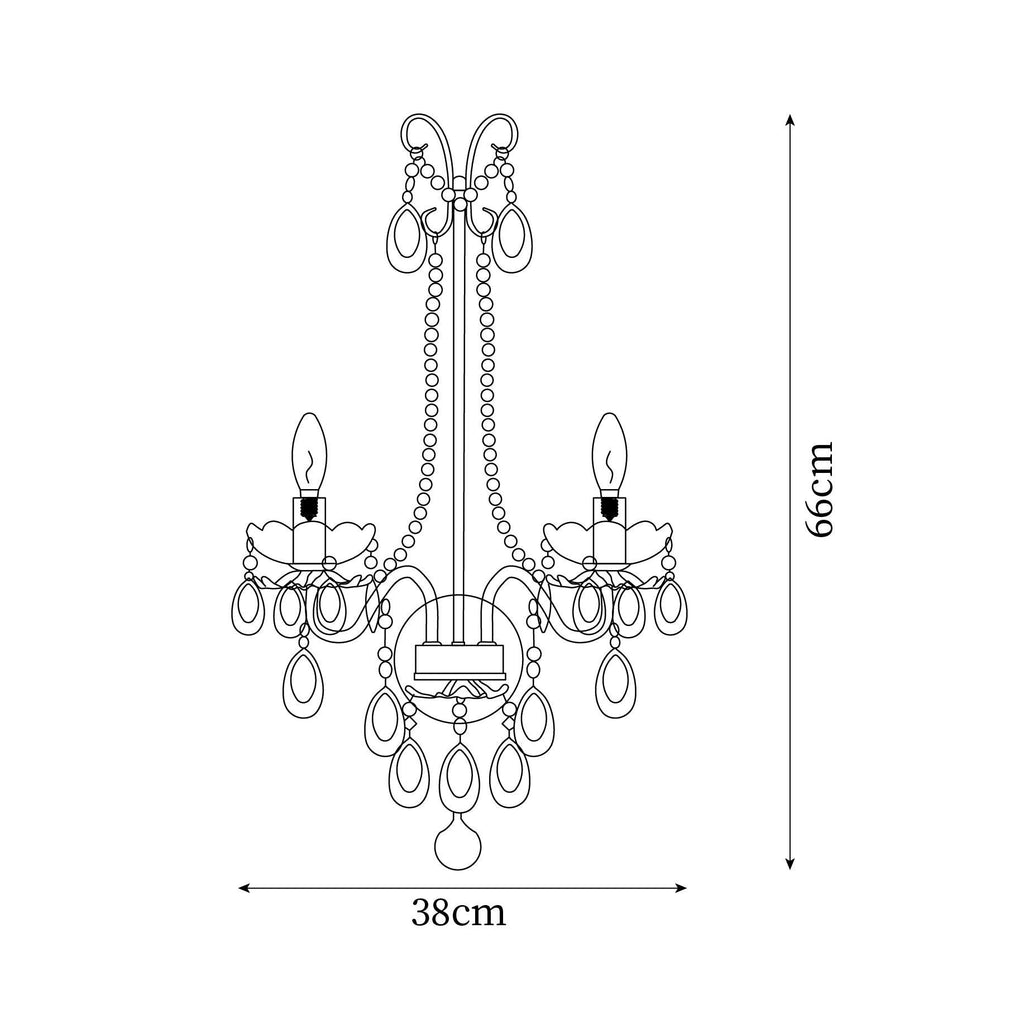 Maria Crystal Wall Lamp — product view 5