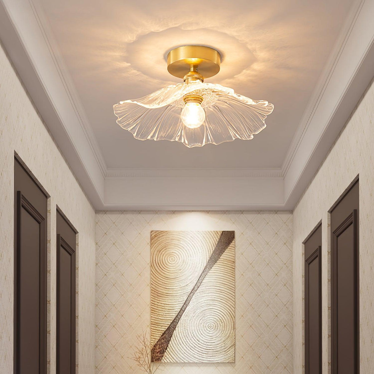 Flower Glass Ceiling Light — product view 2
