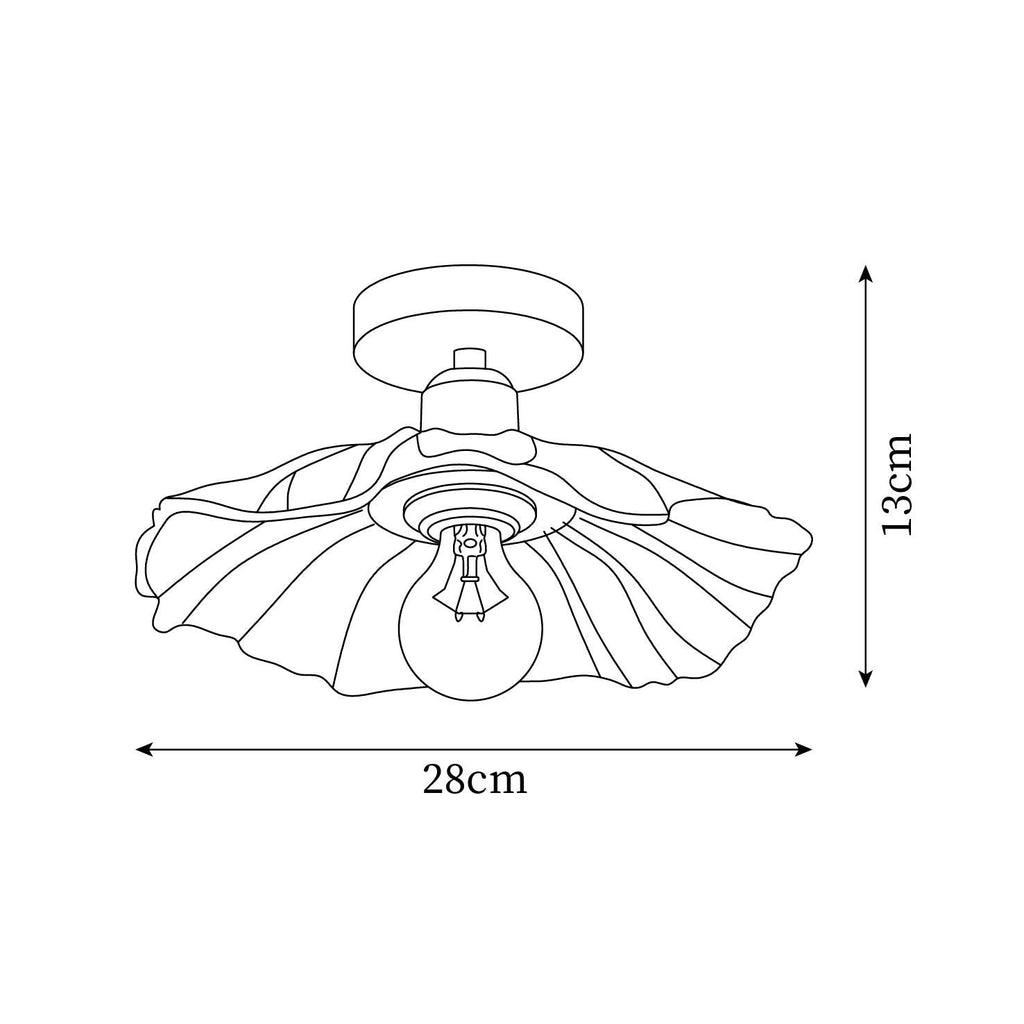 Flower Glass Ceiling Light — product view 5