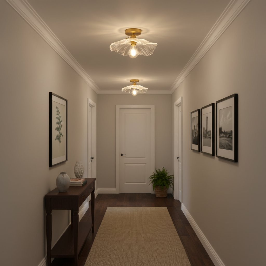 Flower Glass Ceiling Light — product view 7