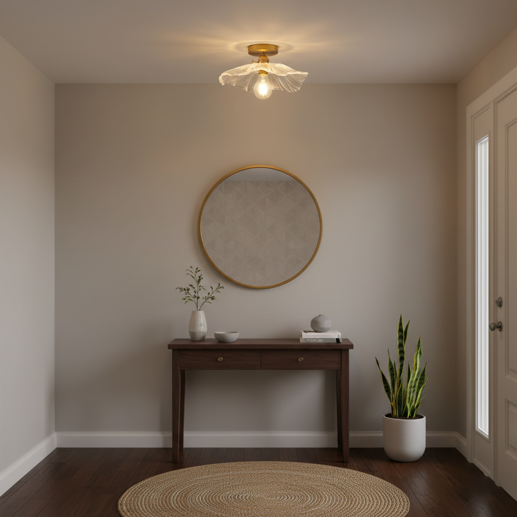 Flower Glass Ceiling Light — product view 9