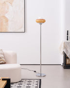 Caramel Dome Chrome Glass Floor Lamp — product view 14