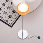 Caramel Dome Chrome Glass Floor Lamp — product view 16