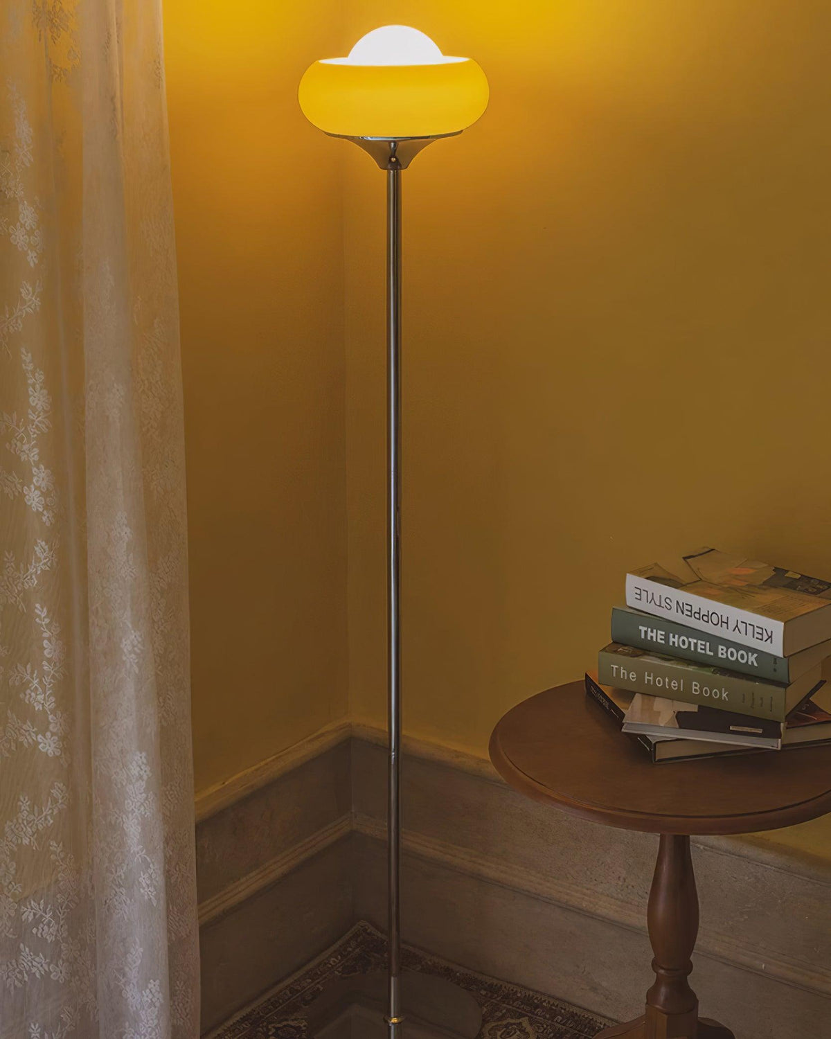 Caramel Dome Chrome Glass Floor Lamp — product view 18