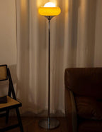 Caramel Dome Chrome Glass Floor Lamp — product view 22