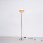 Caramel Dome Chrome Glass Floor Lamp — product view 29