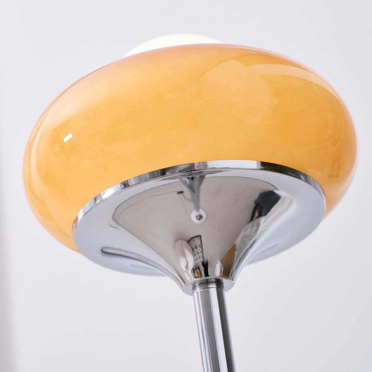 Caramel Dome Chrome Glass Floor Lamp — product view 33