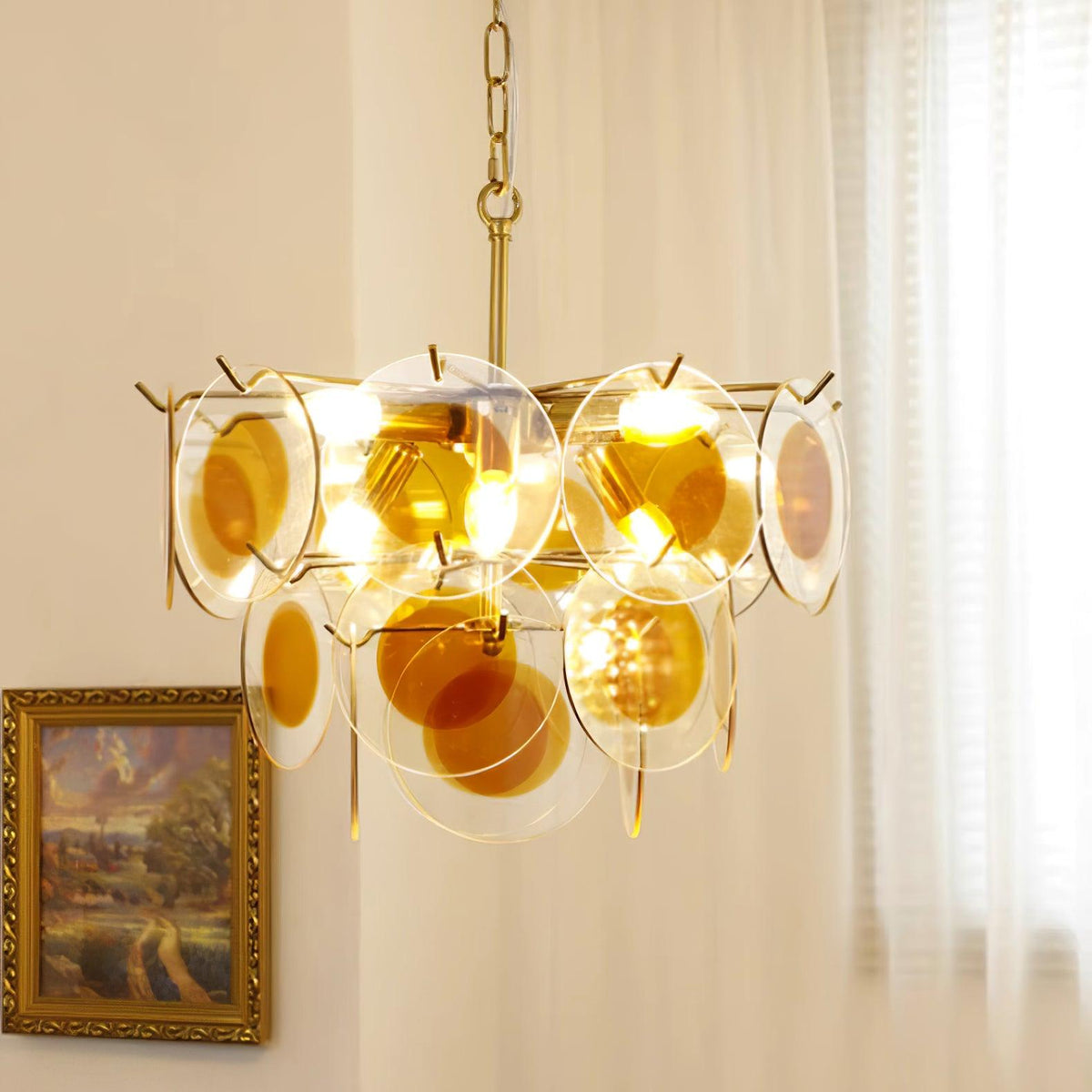 Gino Glass Chandelier — product view 2
