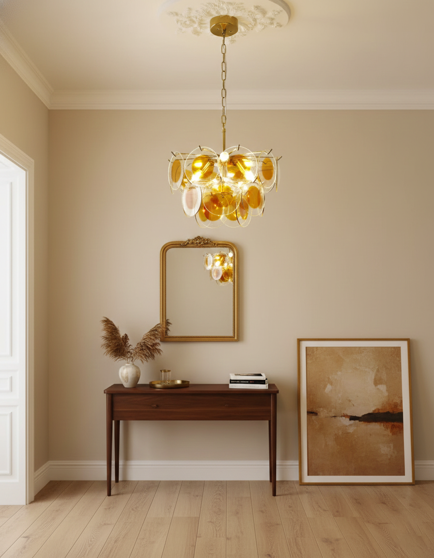 Gino Glass Chandelier — product view 7