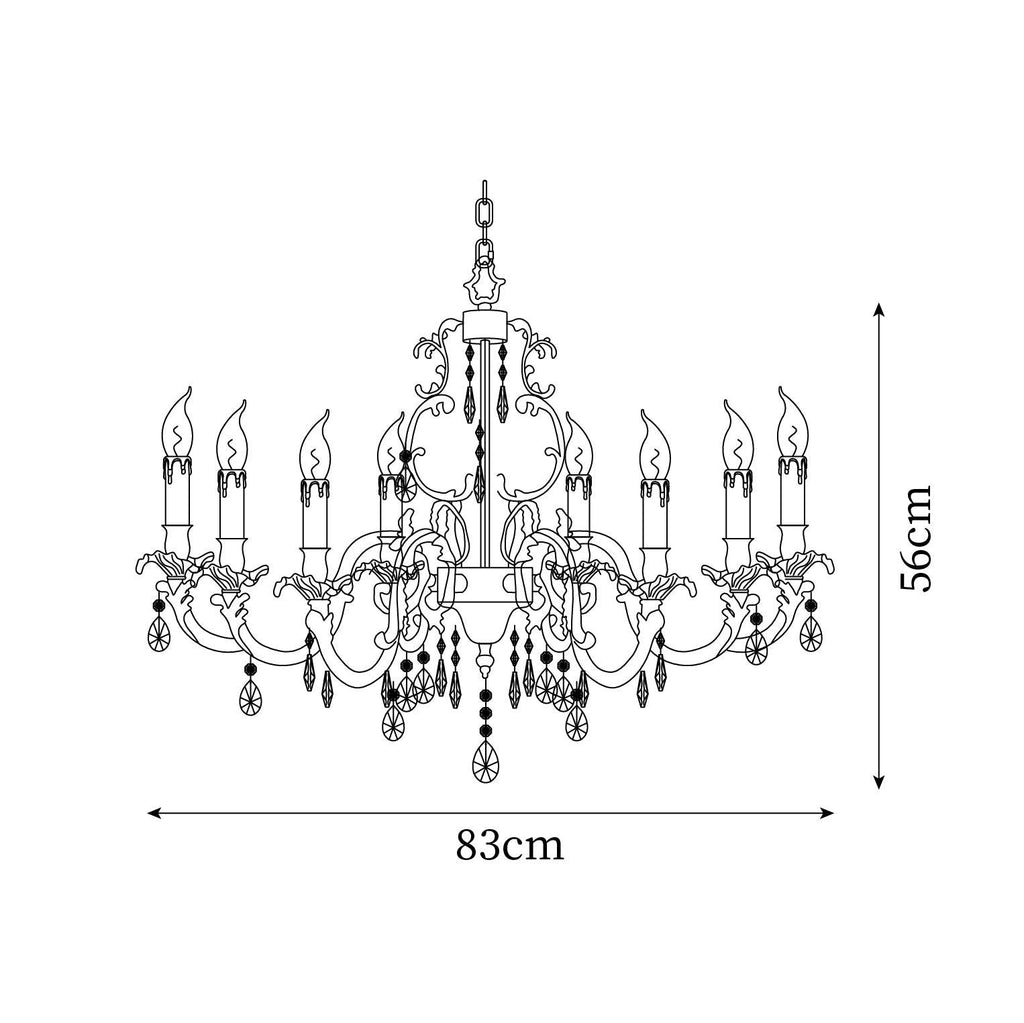 Teresa Crystal Chandelier — product view 7