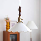 Milky Flower Glass Pendant Light — product view 2
