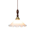 Milky Flower Glass Pendant Light — product view 6