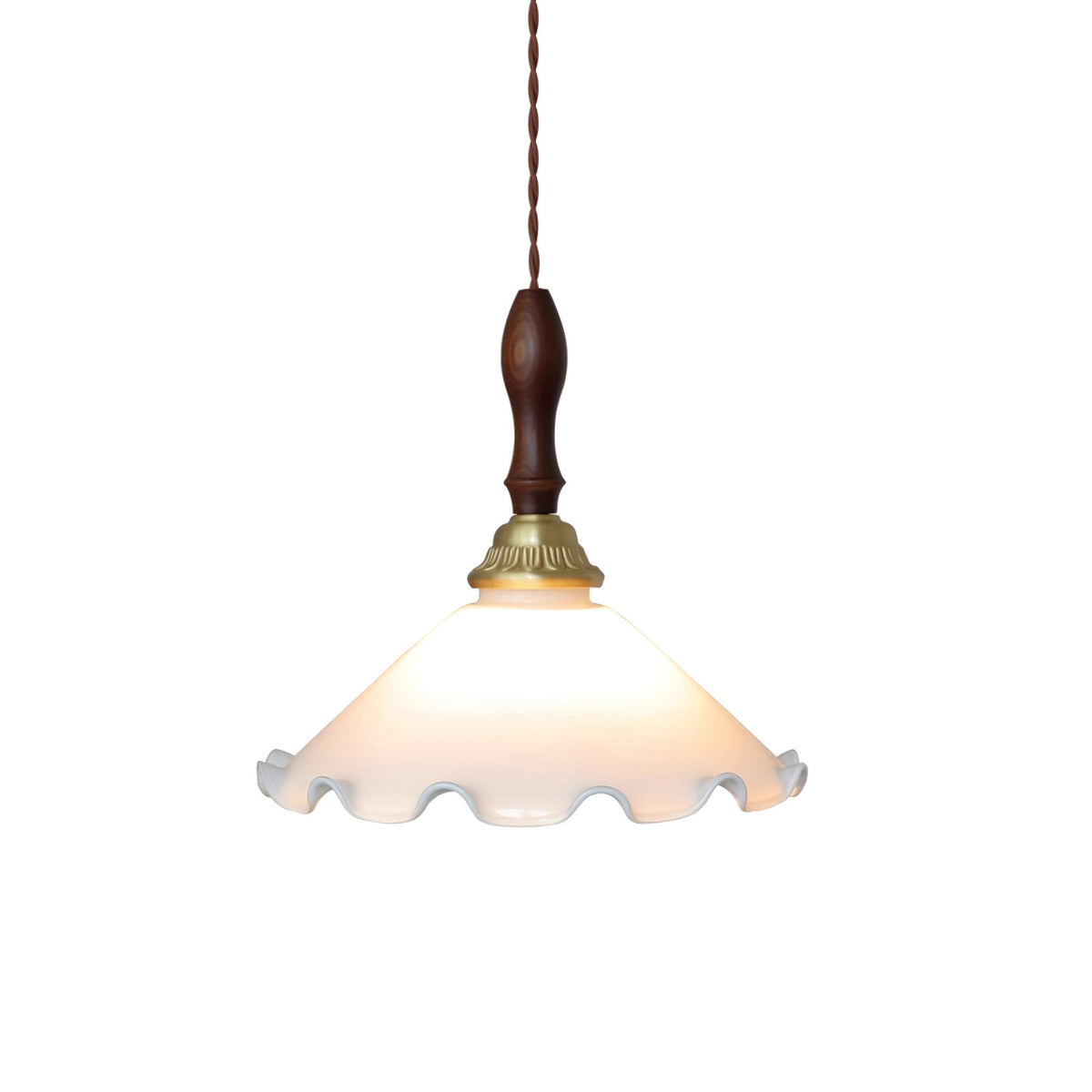 Milky Flower Glass Pendant Light — product view 6