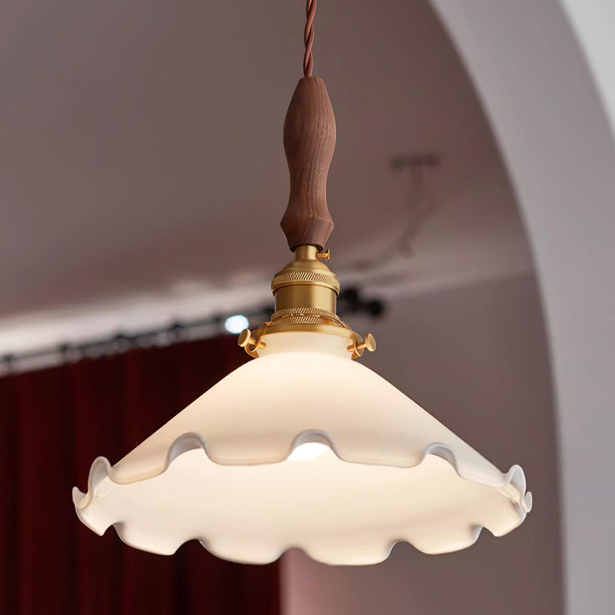 Milky Flower Glass Pendant Light — product view 11