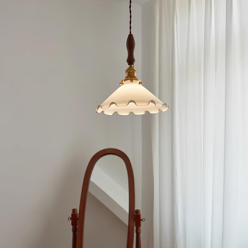 Milky Flower Glass Pendant Light — product view 14