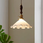 Milky Flower Glass Pendant Light — product view 16