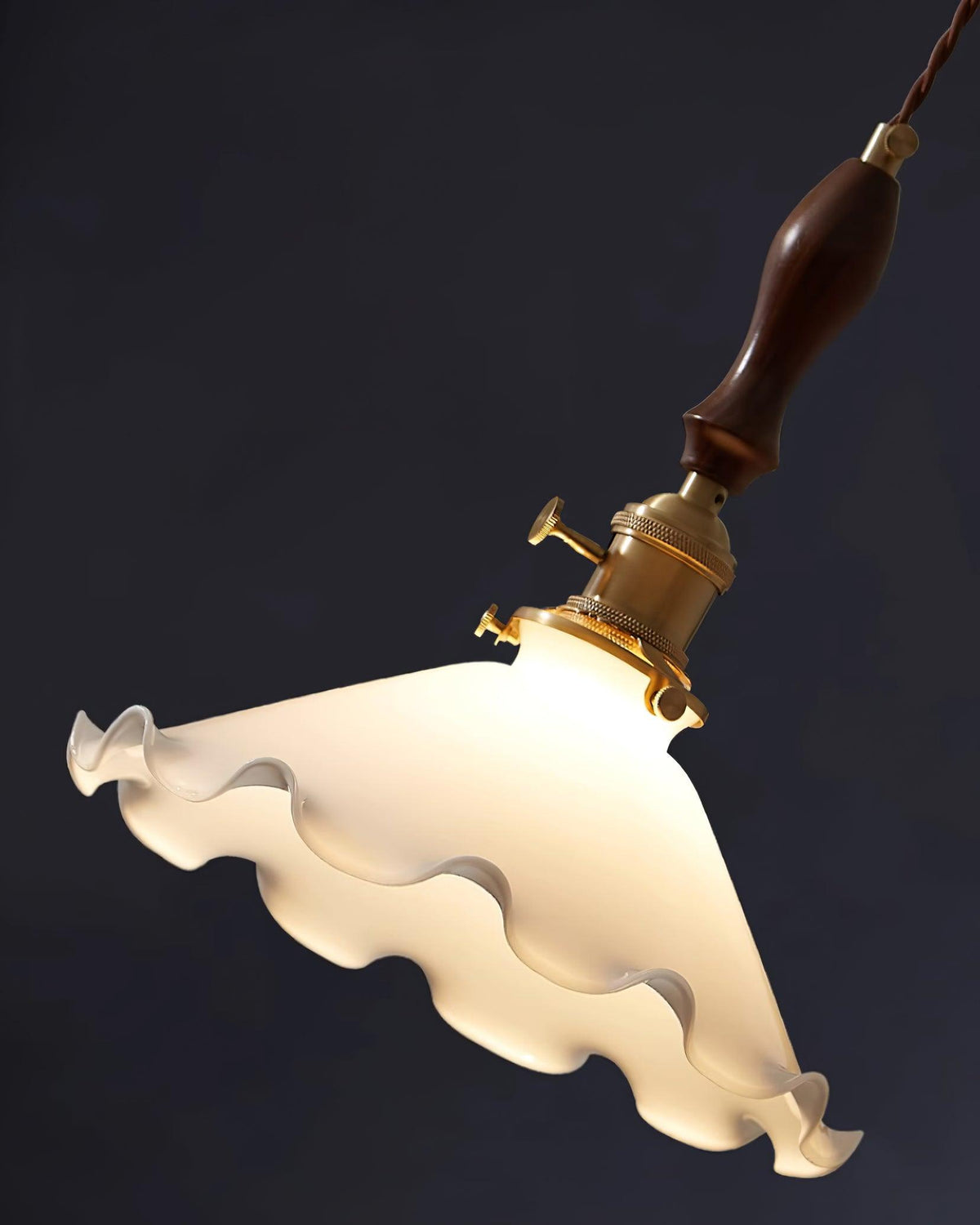 Milky Flower Glass Pendant Light — product view 18