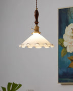 Milky Flower Glass Pendant Light — product view 19