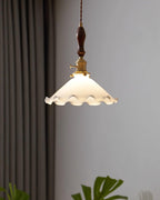 Milky Flower Glass Pendant Light — product view 20