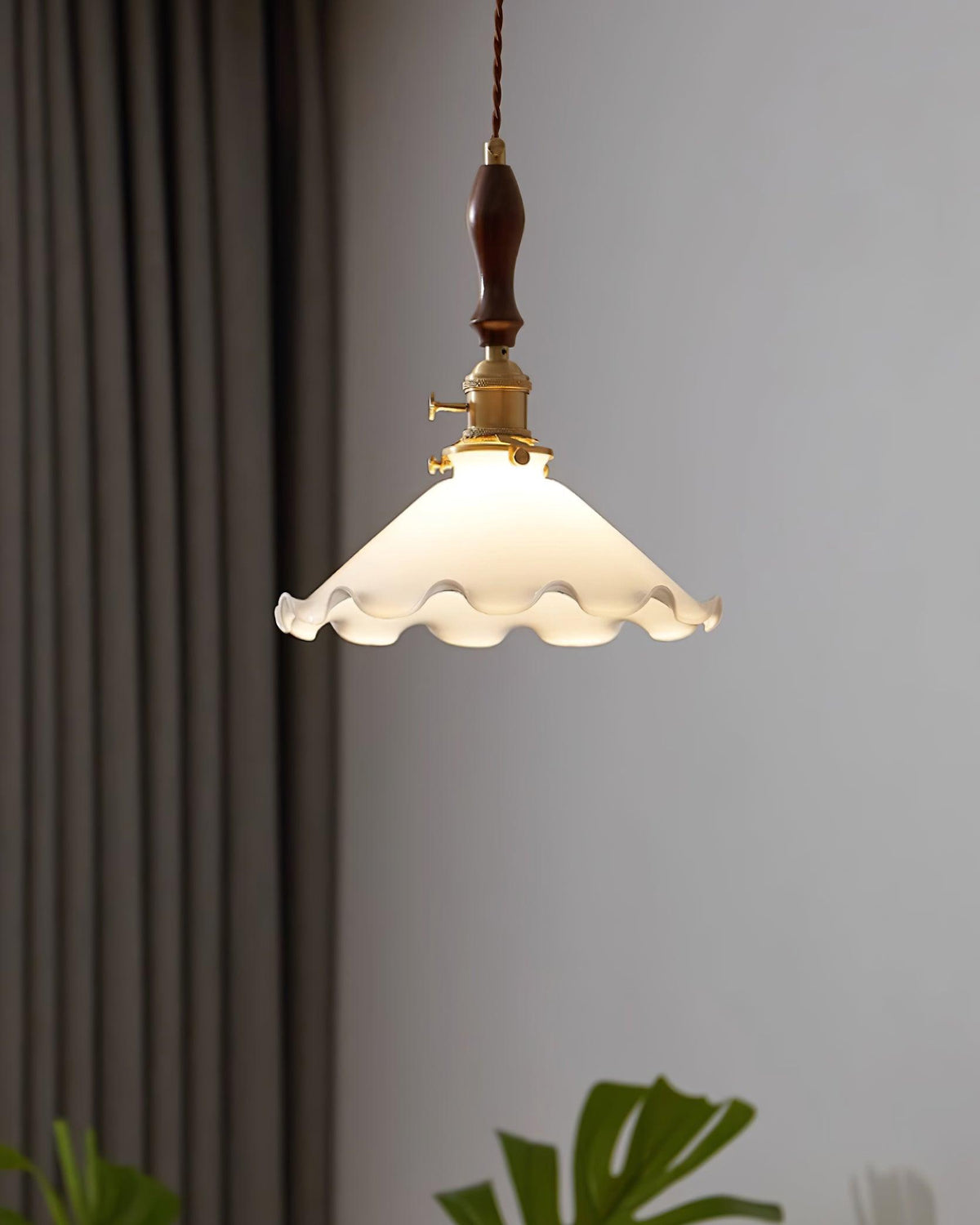 Milky Flower Glass Pendant Light — product view 20
