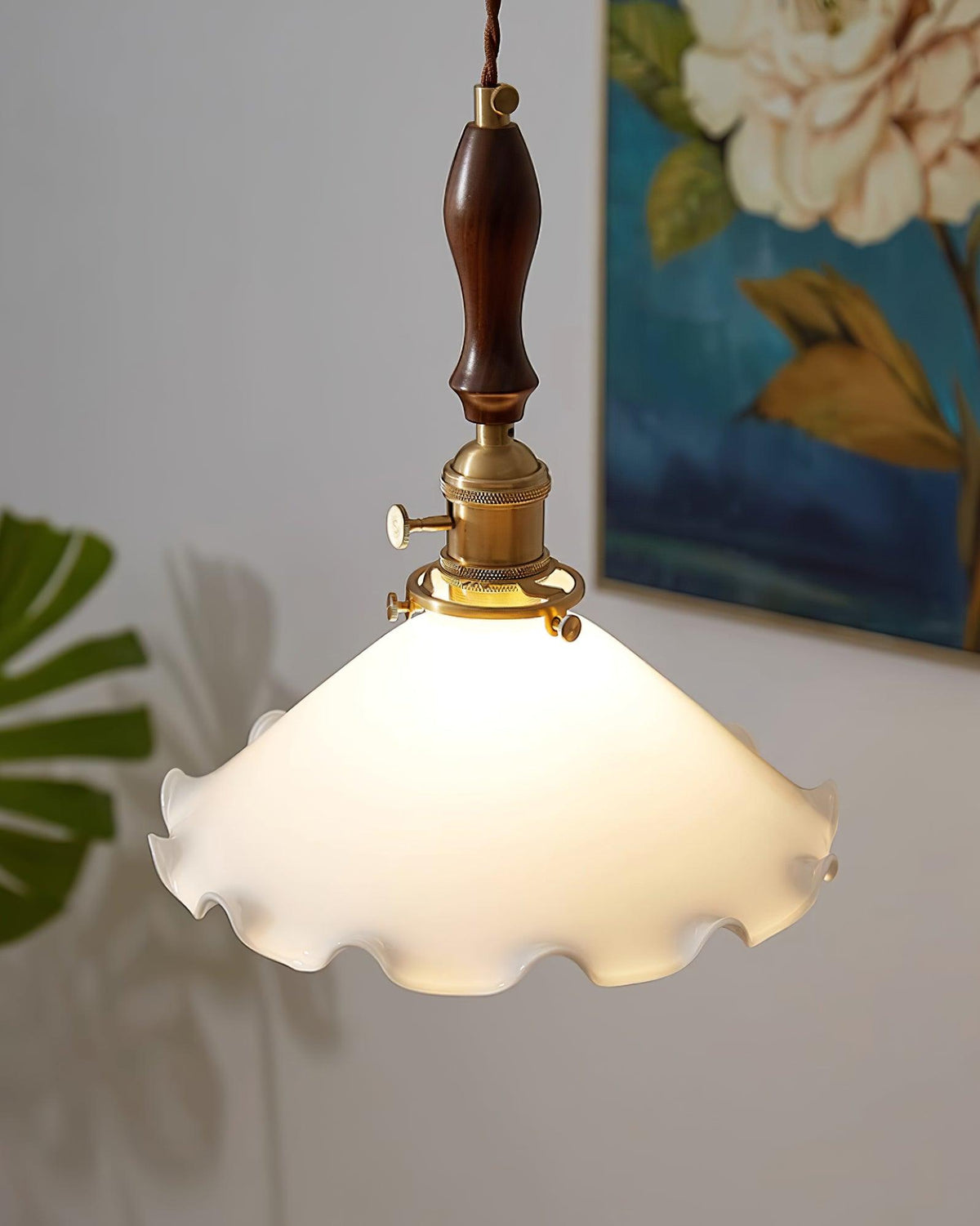Milky Flower Glass Pendant Light — product view 21