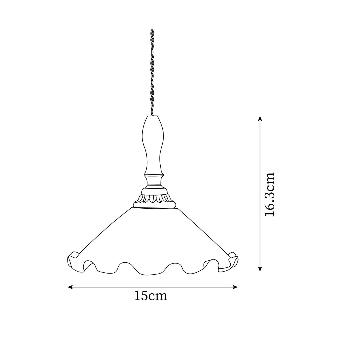 Milky Flower Glass Pendant Light — product view 22