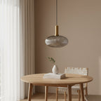 Nina Ribbed Glass Pendant Lamp — product view 13