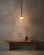 Nina Ribbed Glass Pendant Lamp — product view 14