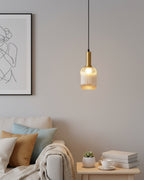 Nina Ribbed Glass Pendant Lamp — product view 17