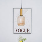 Nina Ribbed Glass Pendant Lamp — product view 46