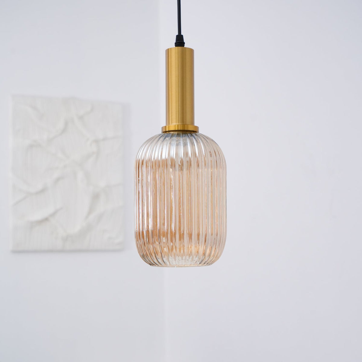Nina Ribbed Glass Pendant Lamp — product view 47
