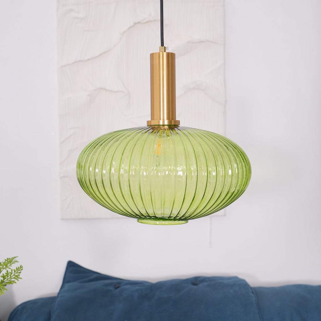Nina Ribbed Glass Pendant Lamp — product view 52