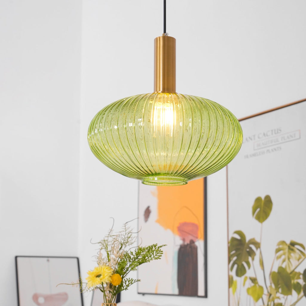 Nina Ribbed Glass Pendant Lamp — product view 54