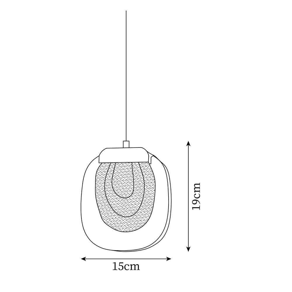 Glass Ripples Pendant Lamp — product view 5