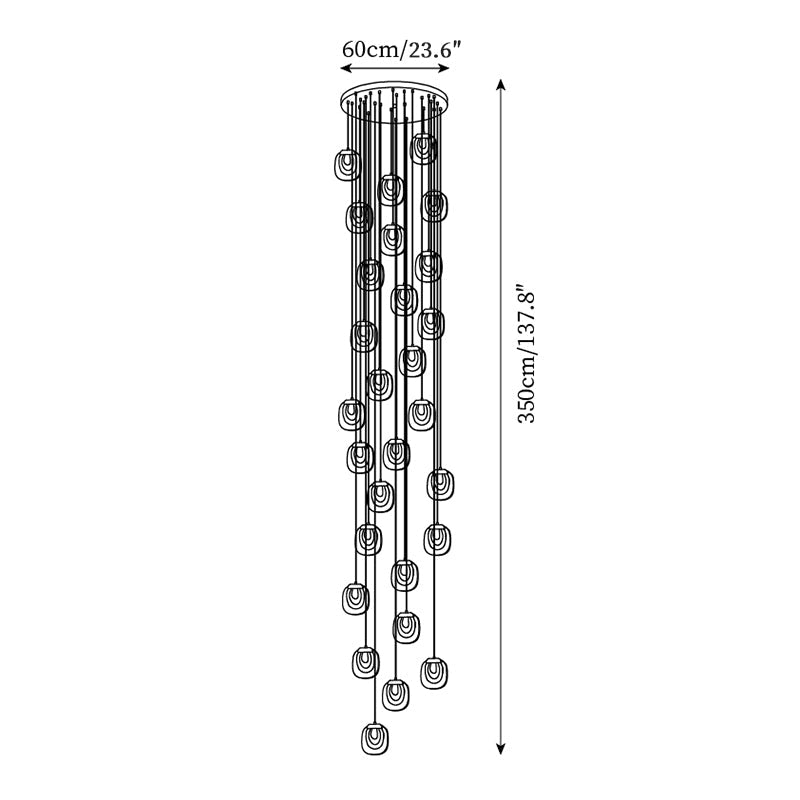 Glass Ripples Pendant Lamp — product view 13