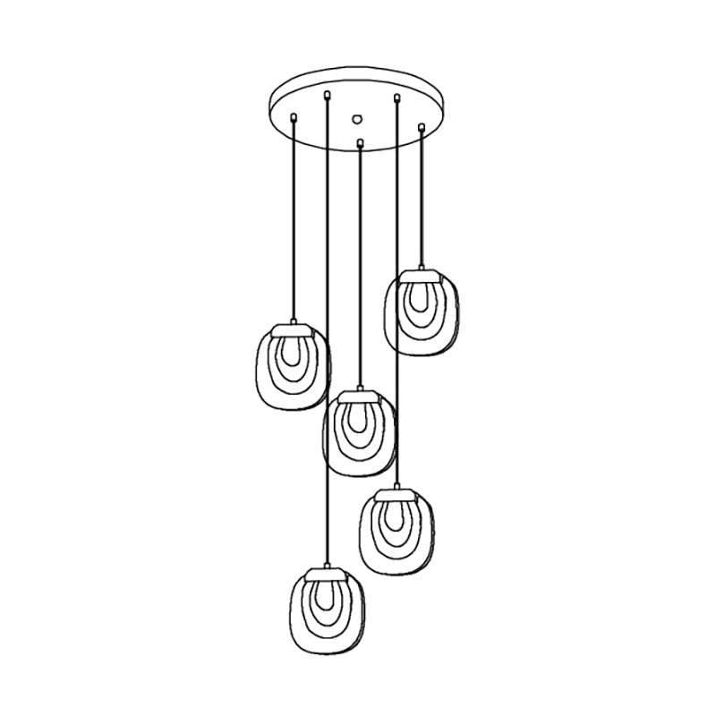 Glass Ripples Pendant Lamp — product view 44