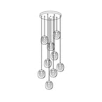 Glass Ripples Pendant Lamp — product view 45