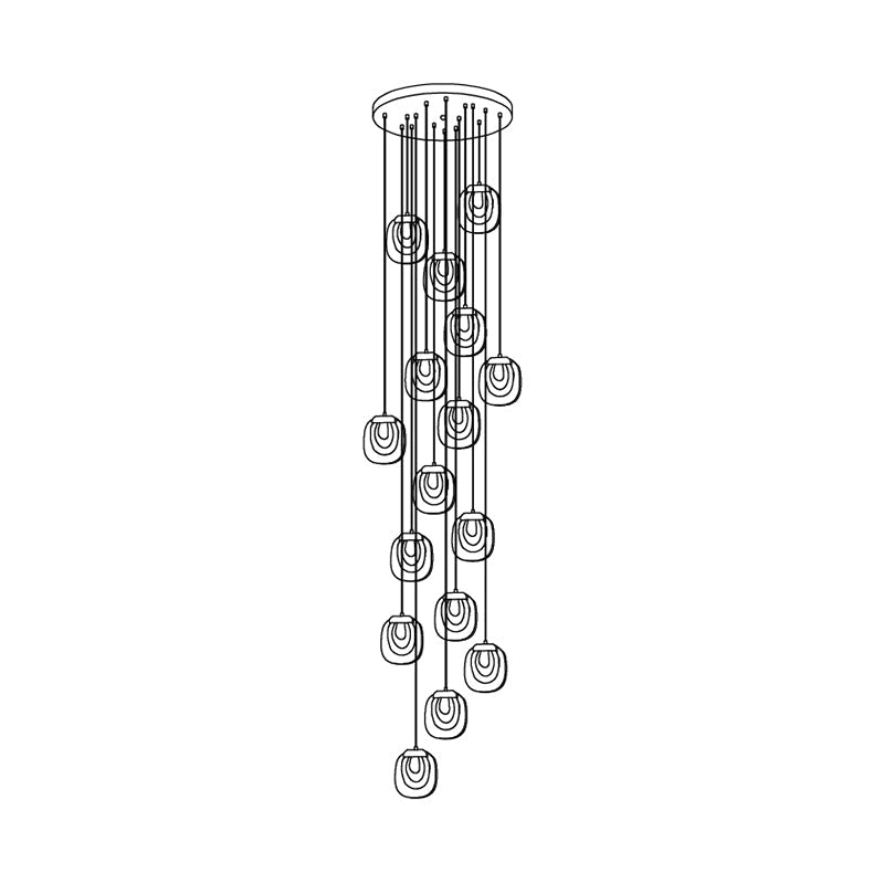 Glass Ripples Pendant Lamp — product view 48