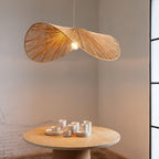 Straw Hat Metal Pendant Light — product view 2