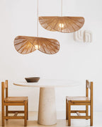 Straw Hat Metal Pendant Light — product view 3