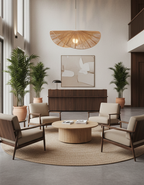 Straw Hat Metal Pendant Light — product view 9