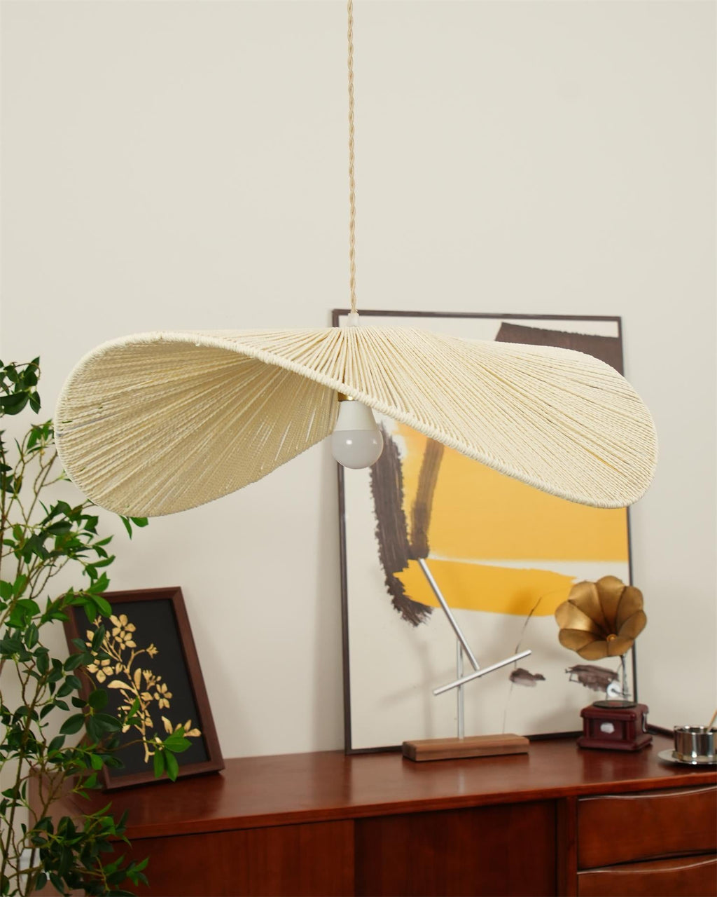 Straw Hat Metal Pendant Light — product view 17