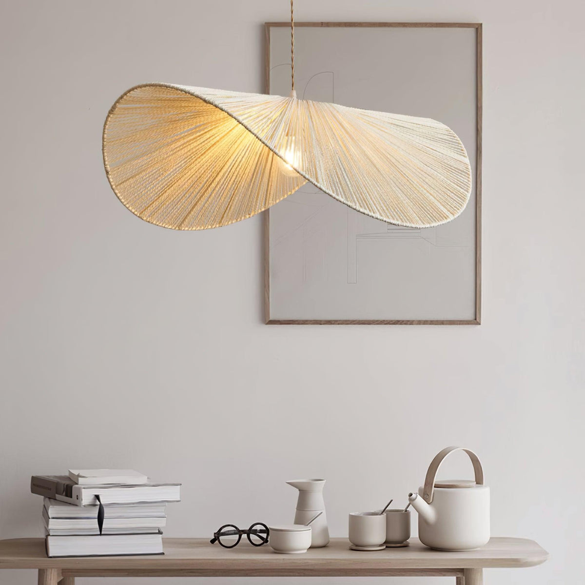 Straw Hat Metal Pendant Light — product view 19