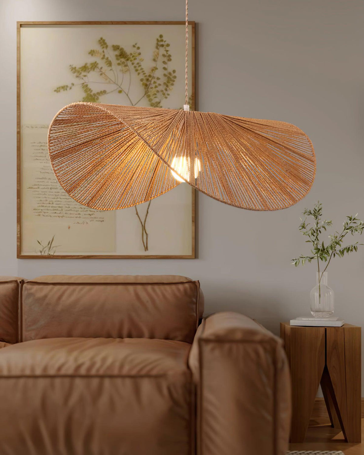Straw Hat Metal Pendant Light — product view 20