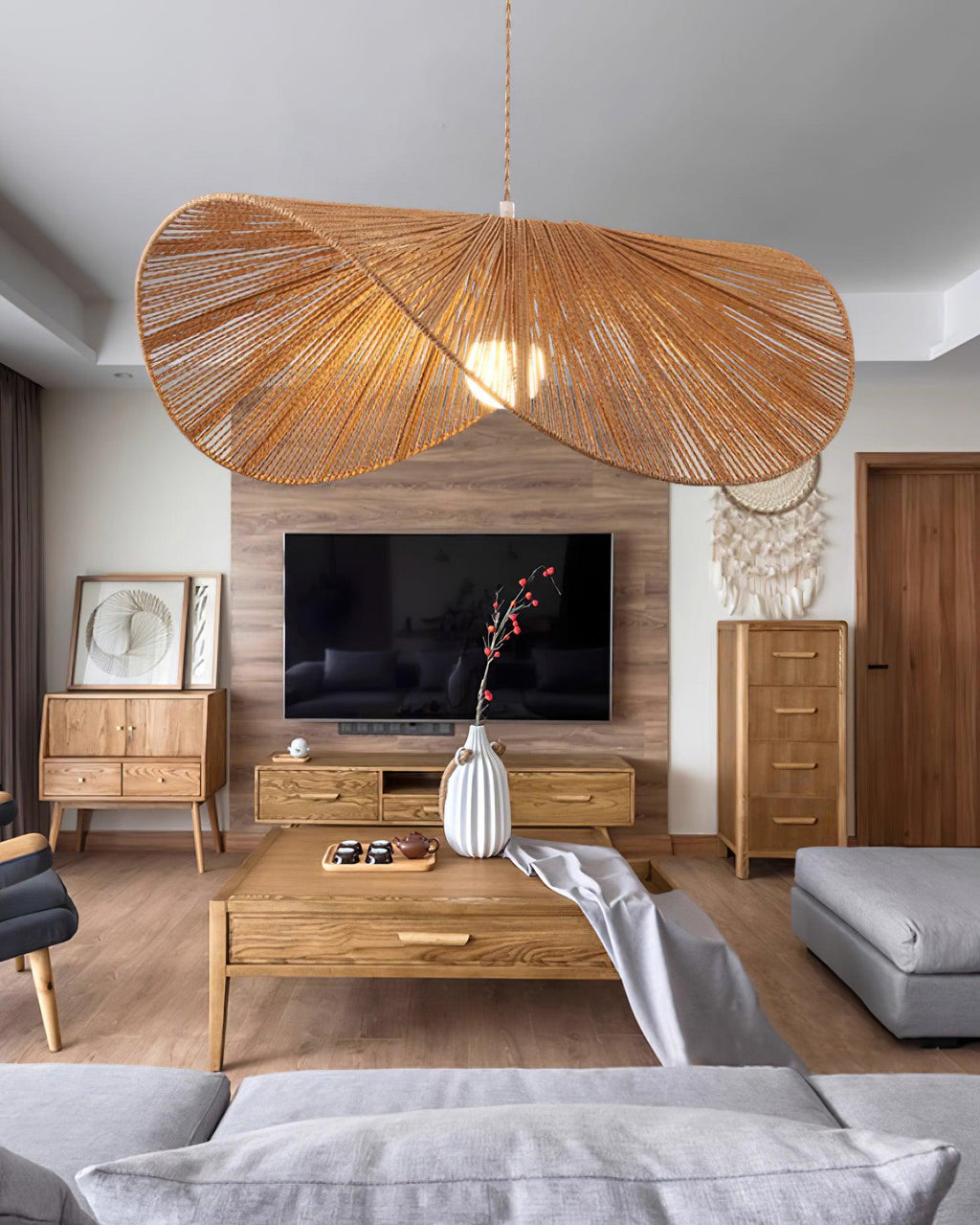 Straw Hat Metal Pendant Light — product view 21