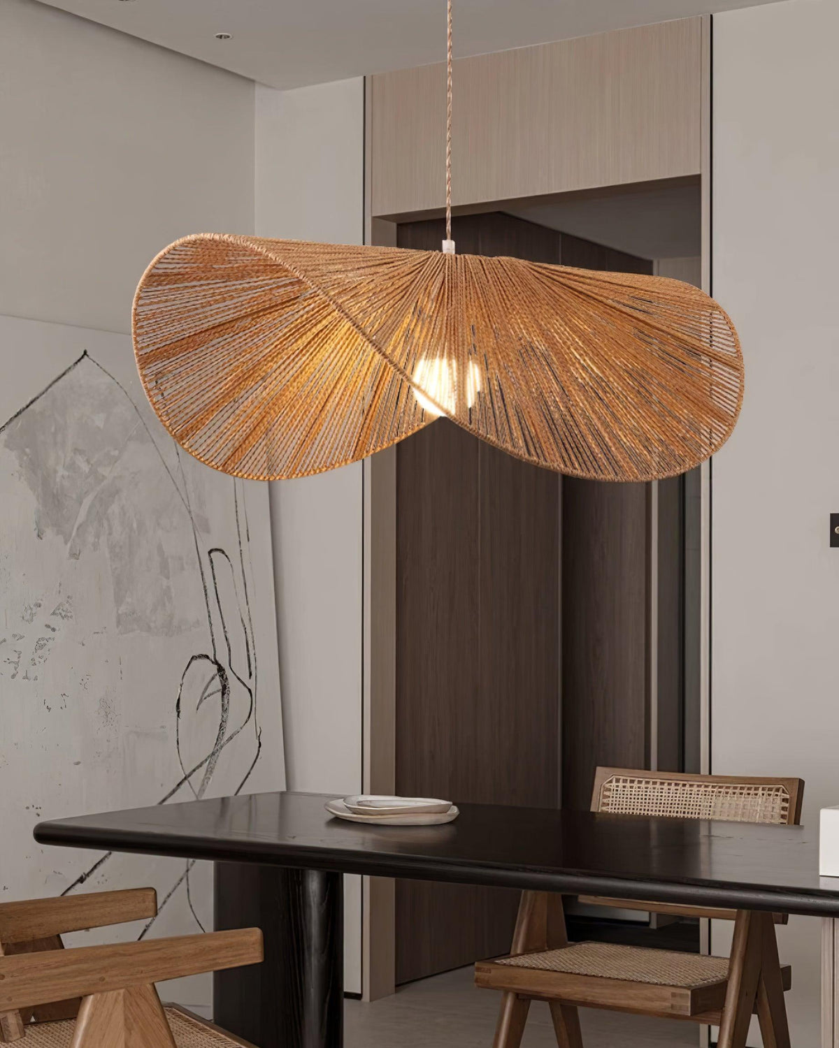 Straw Hat Metal Pendant Light — product view 24