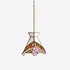 Tiffany Rose Glass Pendant Lamp — product view 1