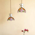 Tiffany Rose Glass Pendant Lamp — product view 5
