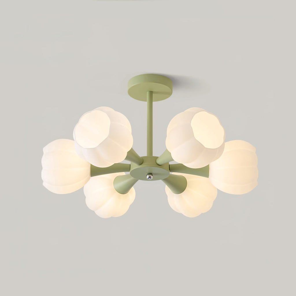 Bethel Pumpkin Glass Chandelier — product view 2