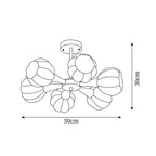 Bethel Pumpkin Glass Chandelier — product view 7